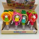 Mini Wentylator Ręczny Bubble Fan owoce 12 szt
