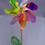 Wiatraczek Dekoracyjny Holograficzny Tęczowy