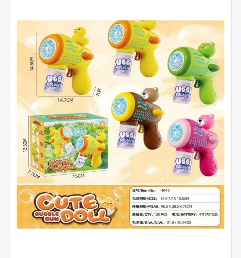 Pistolet do Baniek Mydlanych Cute Bubble Doll
