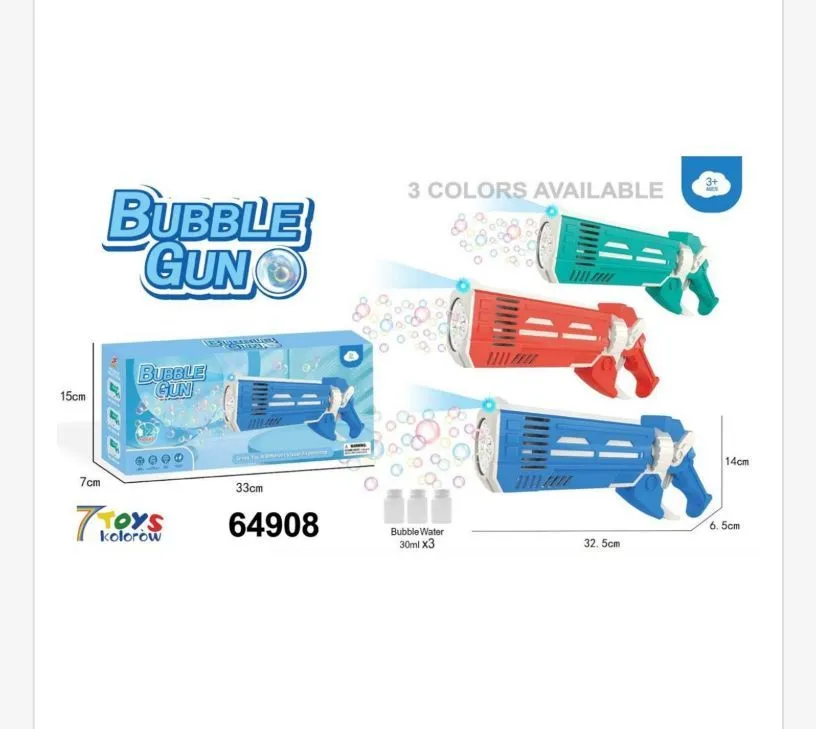 Pistolet do Baniek Mydlanych Bubble Gun 15cm