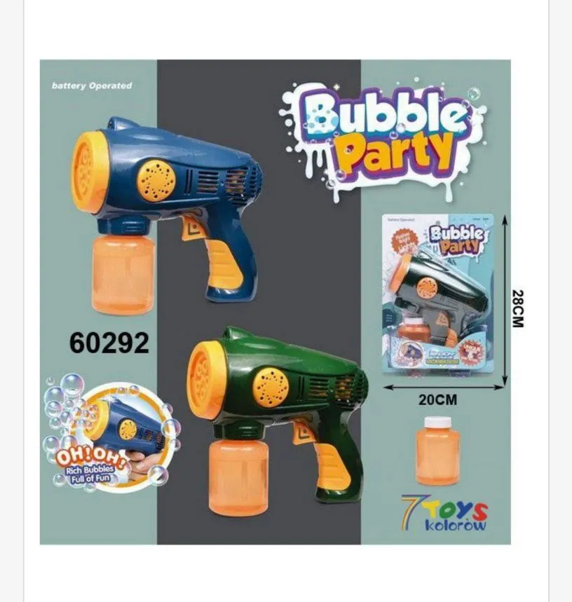 Pistolet do Baniek Mydlanych Bubble Party 20cm