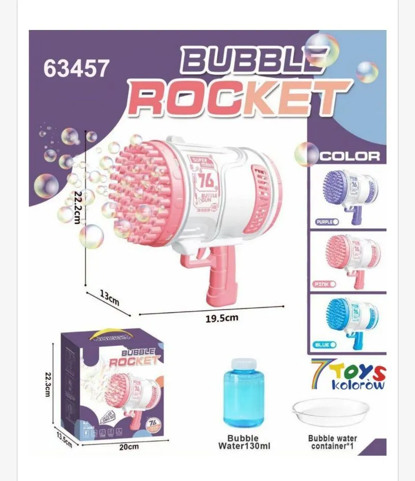 Pistolet do Baniek Mydlanych Bubble Rocket 19,5 cm