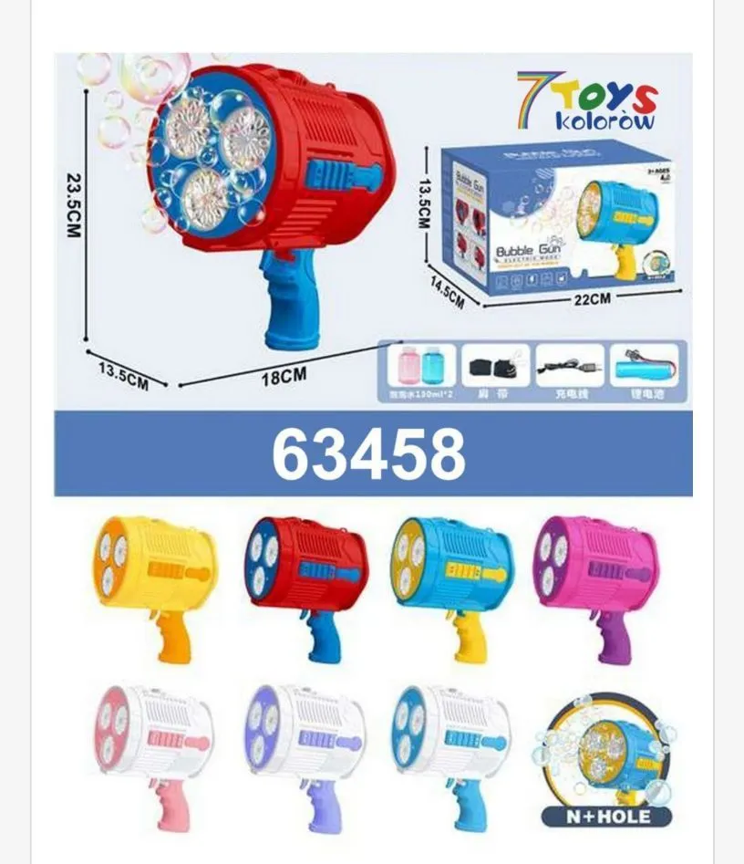 Pistolet do baniek mydlanych Bubble Gun 63458