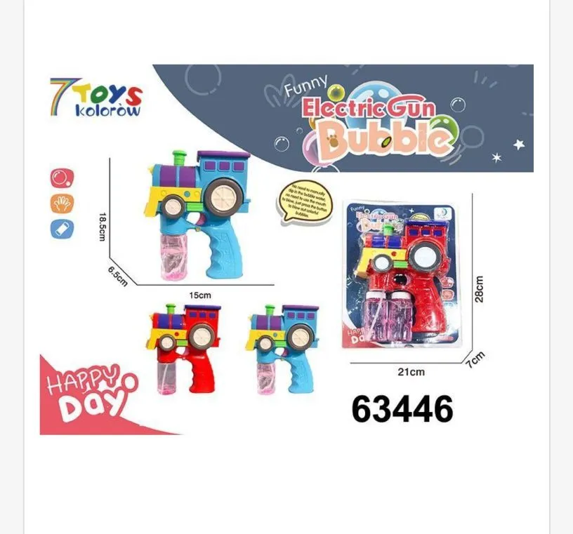 Pistolet do Baniek Mydlanych Elektryczny 7 Toys 63446