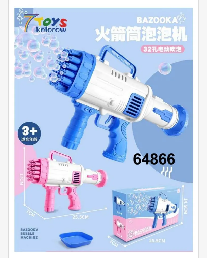 Pistolet do baniek mydlanych Bazooka 25 cm