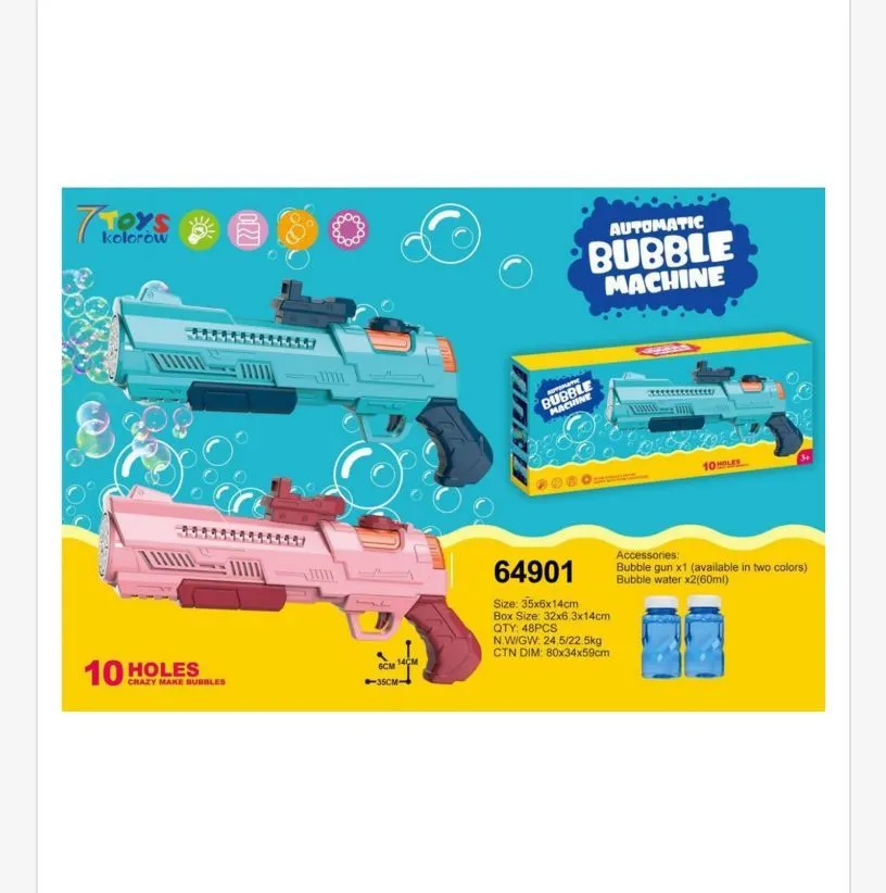 Automatyczny pistolet do baniek mydlanych 64,9 cm