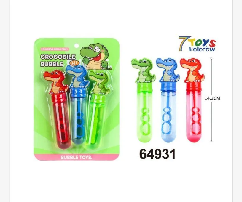 Różdżka do Baniek Mydlanych Krokodyl 3PCS 14cm