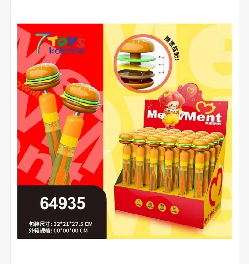 Różdżka do Baniek Mydlanych Burger 7Toys 22,7 x 7,5 cm