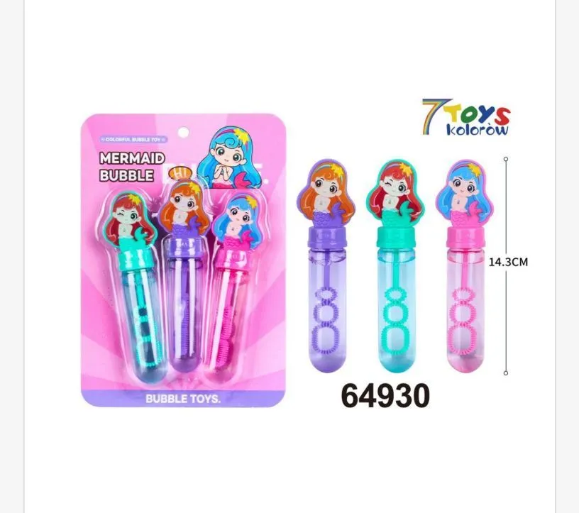 Różdżka do Baniek Mydlanych Syrenki 3PCS 14cm