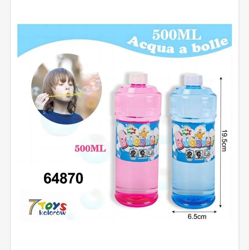Płyn do baniek mydlanych 500ml 3 kolory