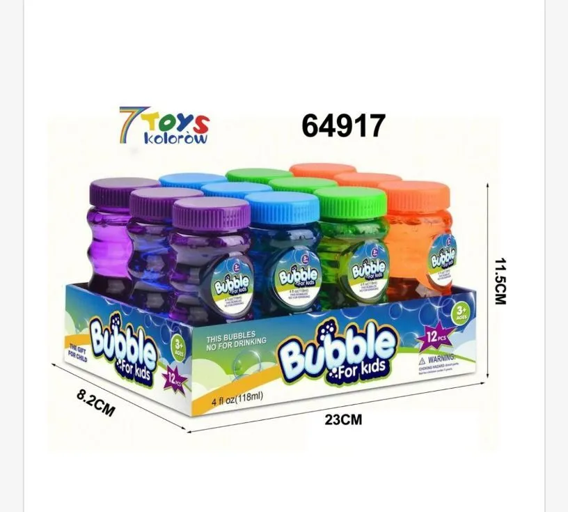 Płyn do baniek mydlanych Bubble for kids 12 szt