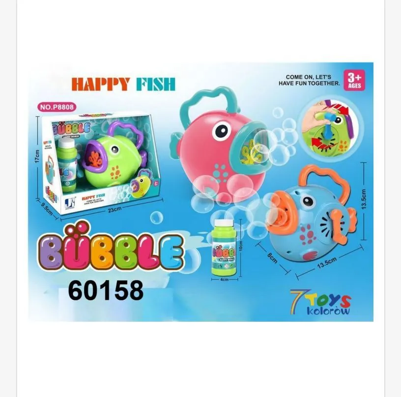Pistolet do Baniek Mydlanych Happy Fish 60158