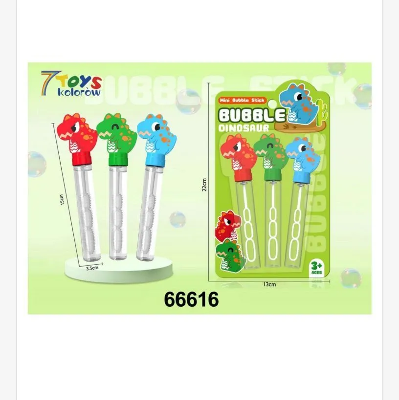 Różdżka do Baniek Mydlanych Dino 3PCS 13cm