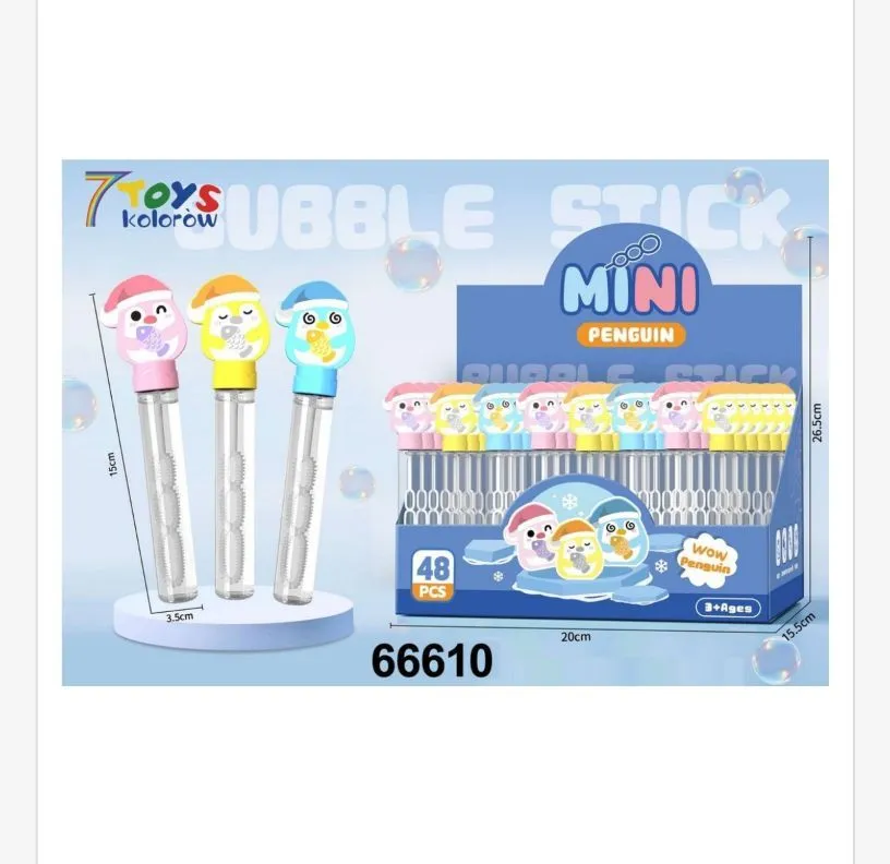 Różdżka do Baniek Mydlanych Mini Penguin 3PCS