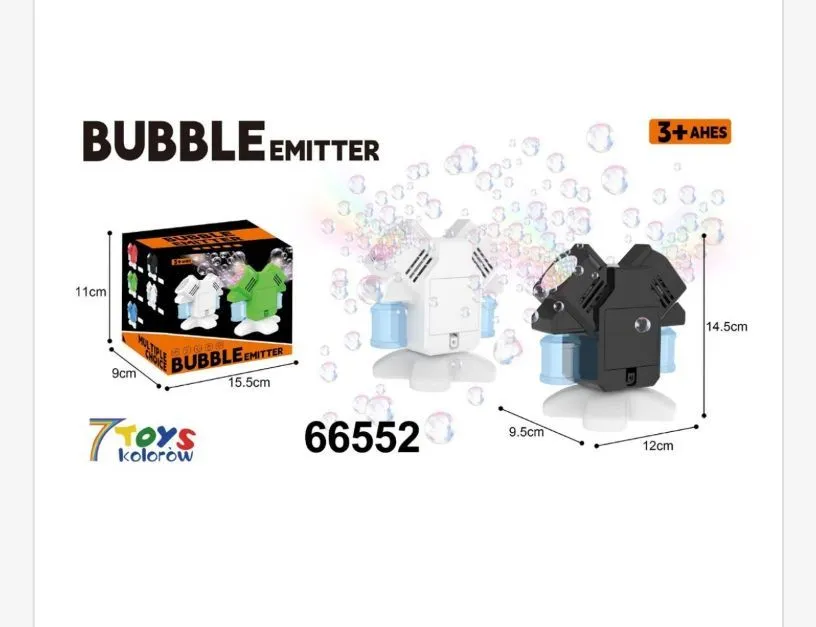 Pistolet do Baniek Mydlanych Bubble Emitter 3+ lat