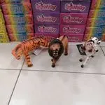 Figurki zwierząt Squishy tygrys lew krowa