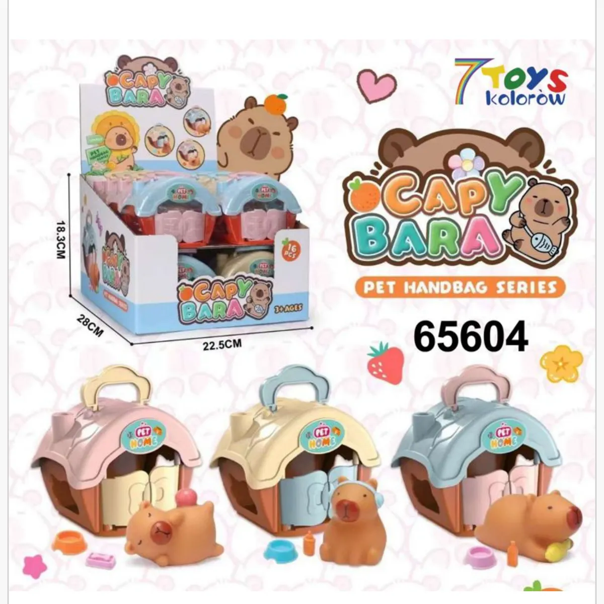 Zabawki Pet Handbag Kapibara - Mini Domek z Figurką, 16 szt.
