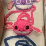 Pluszowa Torebka Stitch i Angel na Ramię, Mix Kolorów