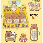 Telefon Zabawkowy Kapibara Puzzle Phone 3+ Brązowy