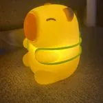 Lampka nocna LED Kapibara silikonowa, ciepłe światło