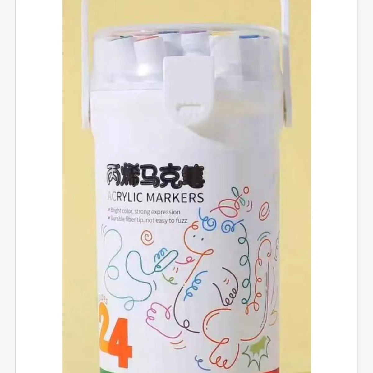 Akrylic Markers 24 Kolory - Markery Akrylowe w Kuferku z Rączką