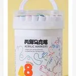 Akrylic Markers 48 Kolorów - Zestaw w Wiaderku z Rączką