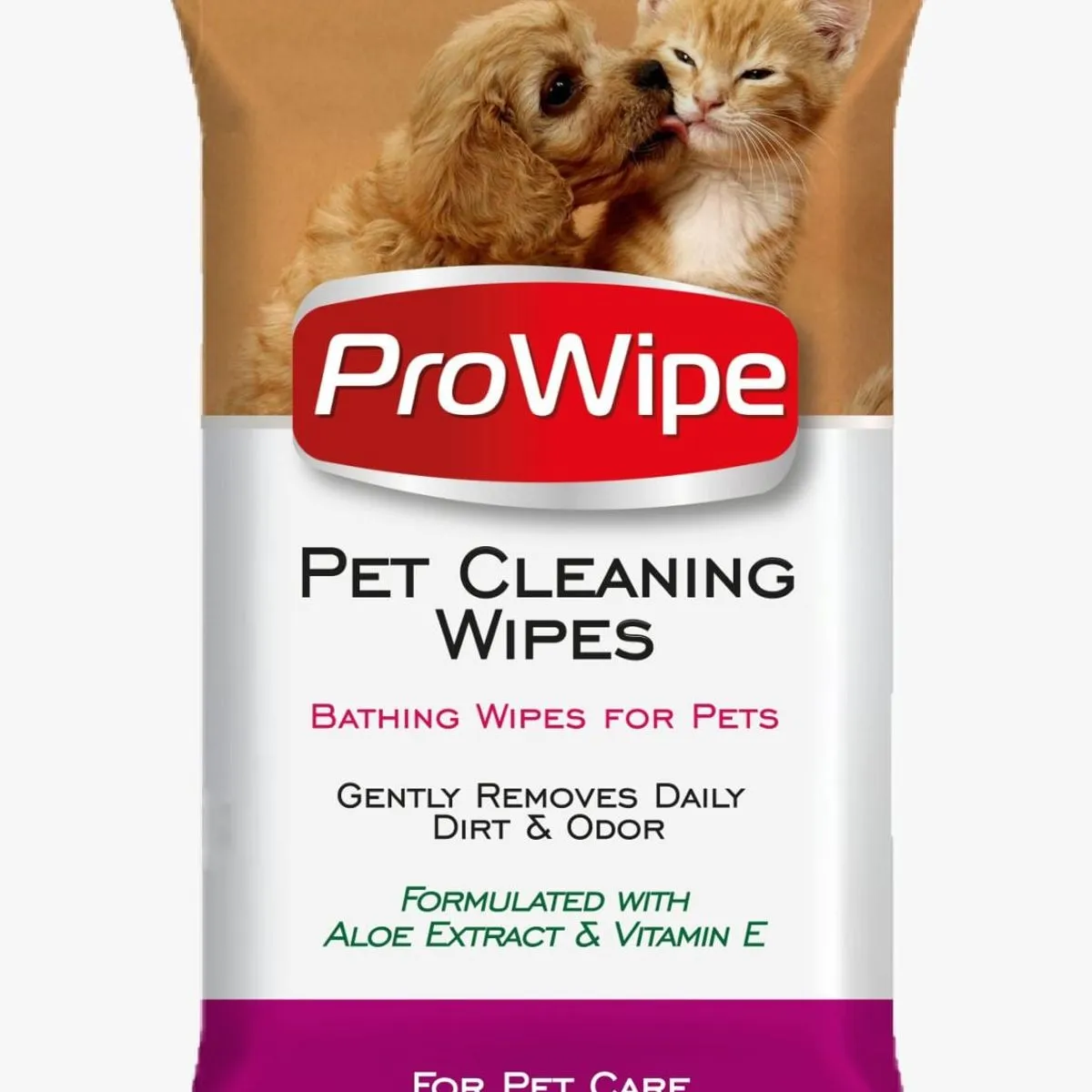 Nawilżane chusteczki ProWipe Pet Cleaning 40szt 15x20cm z aloesem i wit. E