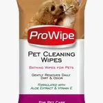Nawilżane chusteczki ProWipe Pet Cleaning 40szt 15x20cm z aloesem i wit. E