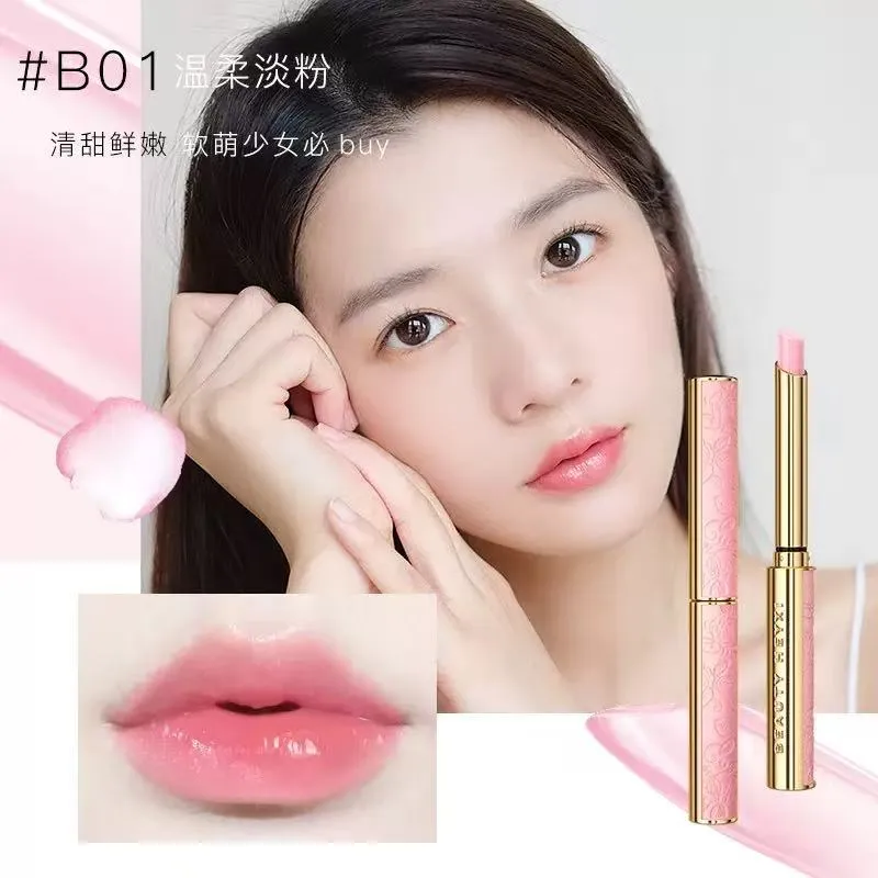 Balsam do Ust Beauty Heyxi Slim Różowy Kwiatowy Wzór 24 szt.