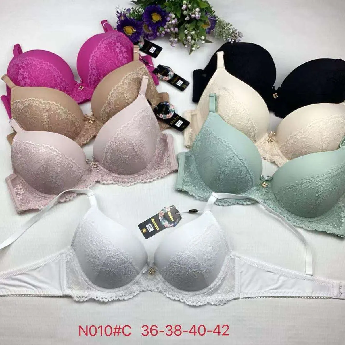 Biustonosz damski N010C C36-38-40-42 wielokolorowy