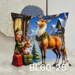 Poszewki 40x40cm Bożonarodzeniowe z Elfem i Reniferami