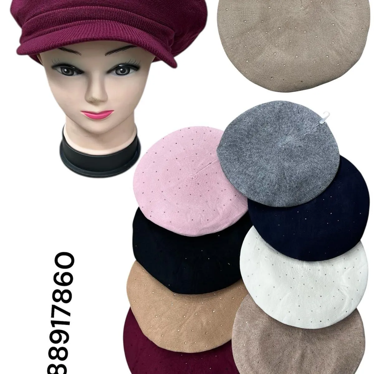 Czapki damskie beanie w 10 kolorach