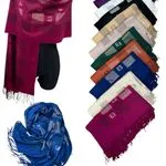 Szale damskie wzór kratka viscose wełna C889138158