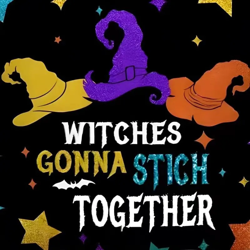 Poszewka Halloween Witches Gonna Stitch 40x40cm