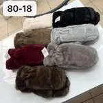 Rękawiczki damskie futrzane 80-18, różne kolory