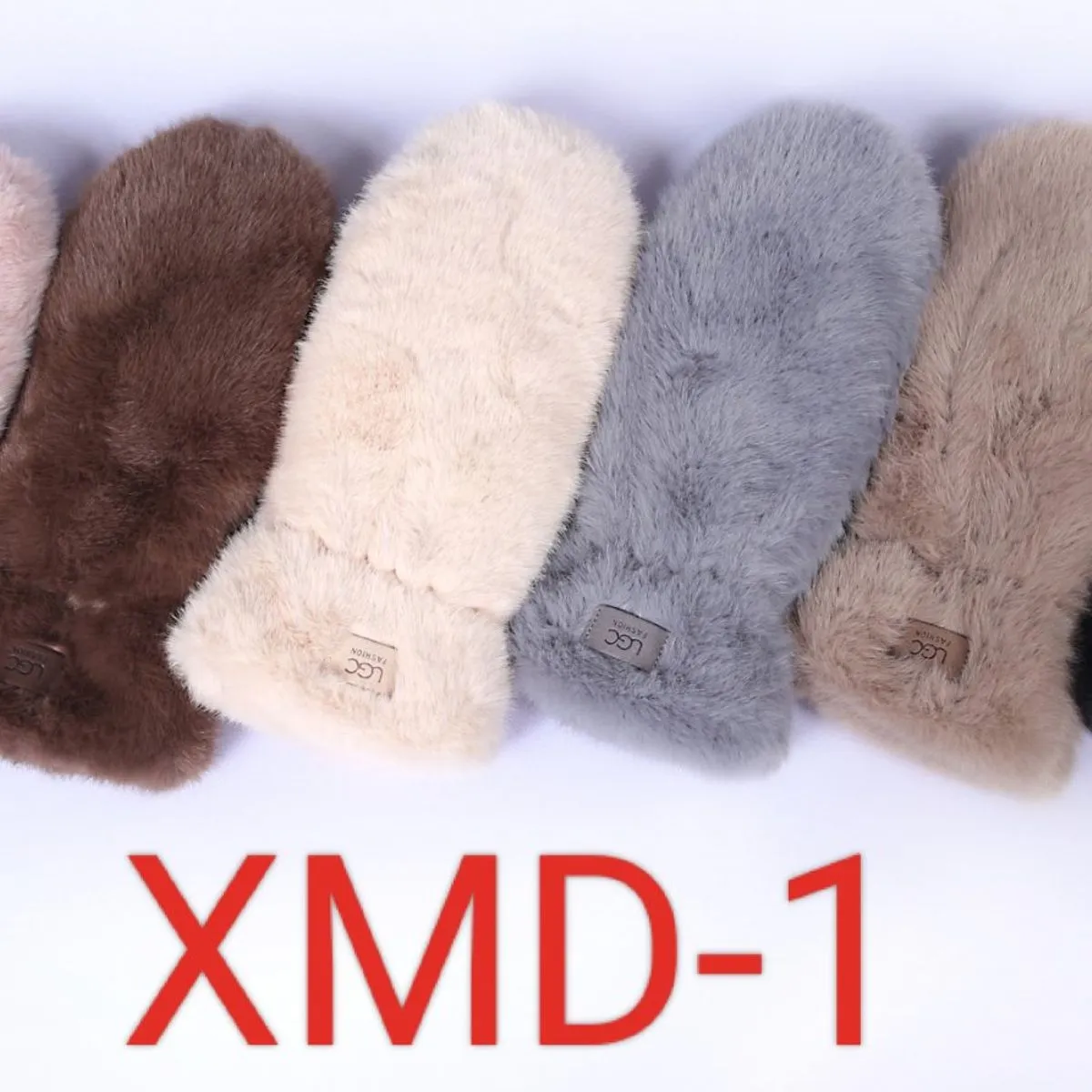 Rękawiczki damskie futrzane XMD-1, 6 kolorów