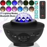 Lampka Projektor Gwiazd z Głośnikiem Bluetooth 21 Trybów