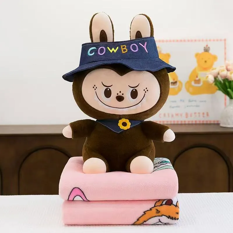 Maskotki Labubu z Kocyk Cowboy