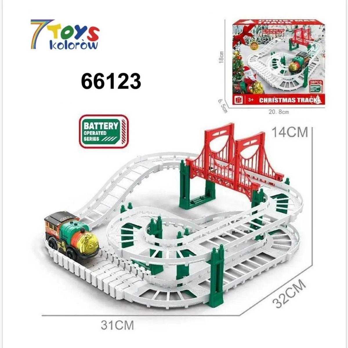 Zabawka Christmas Track Tor Kolejowy Świąteczny 66123