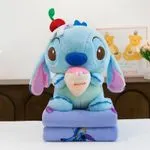 Maskotka Stitch z kocykami niebieski