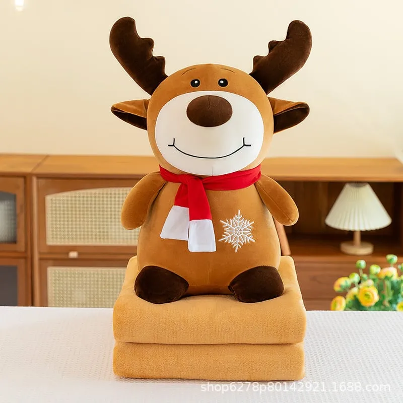 Maskotka renifer z kocykiem 40cm