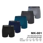 Bokserki męskie 5 szt. M-3XL MK-001 95% bawełna