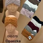 Opaski damskie dzianinowe wiązane, zestaw wielokolorowy