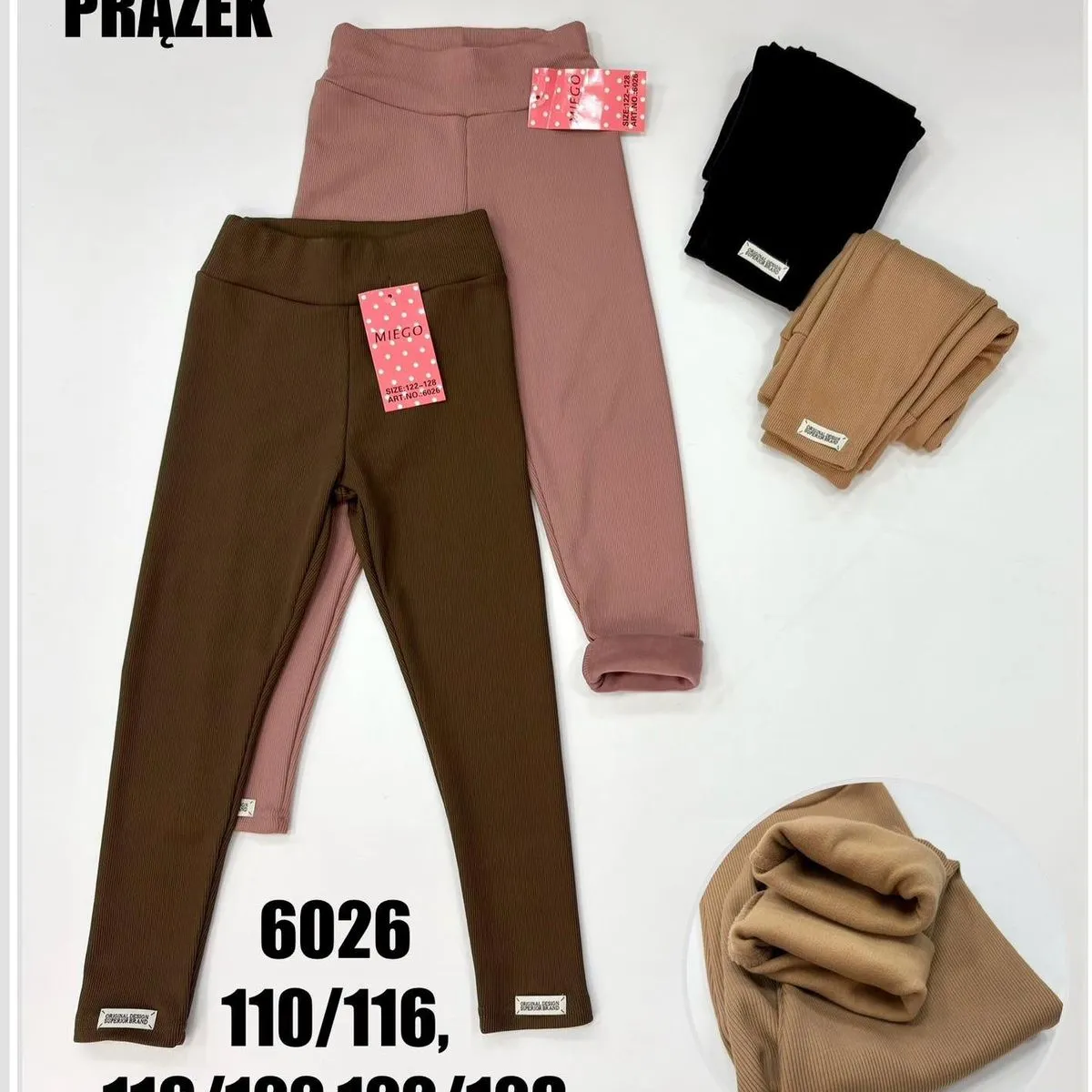 Leggingsy Thermo dla Dzieci 110/116-122/128