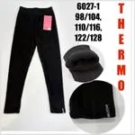 Leggingsy Thermo dla Dzieci Czarne Rozmiary 98/104-122/128
