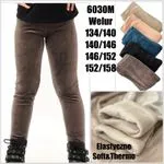 Legginsy welurowe termo dla dzieci 134/140-152/158 cm