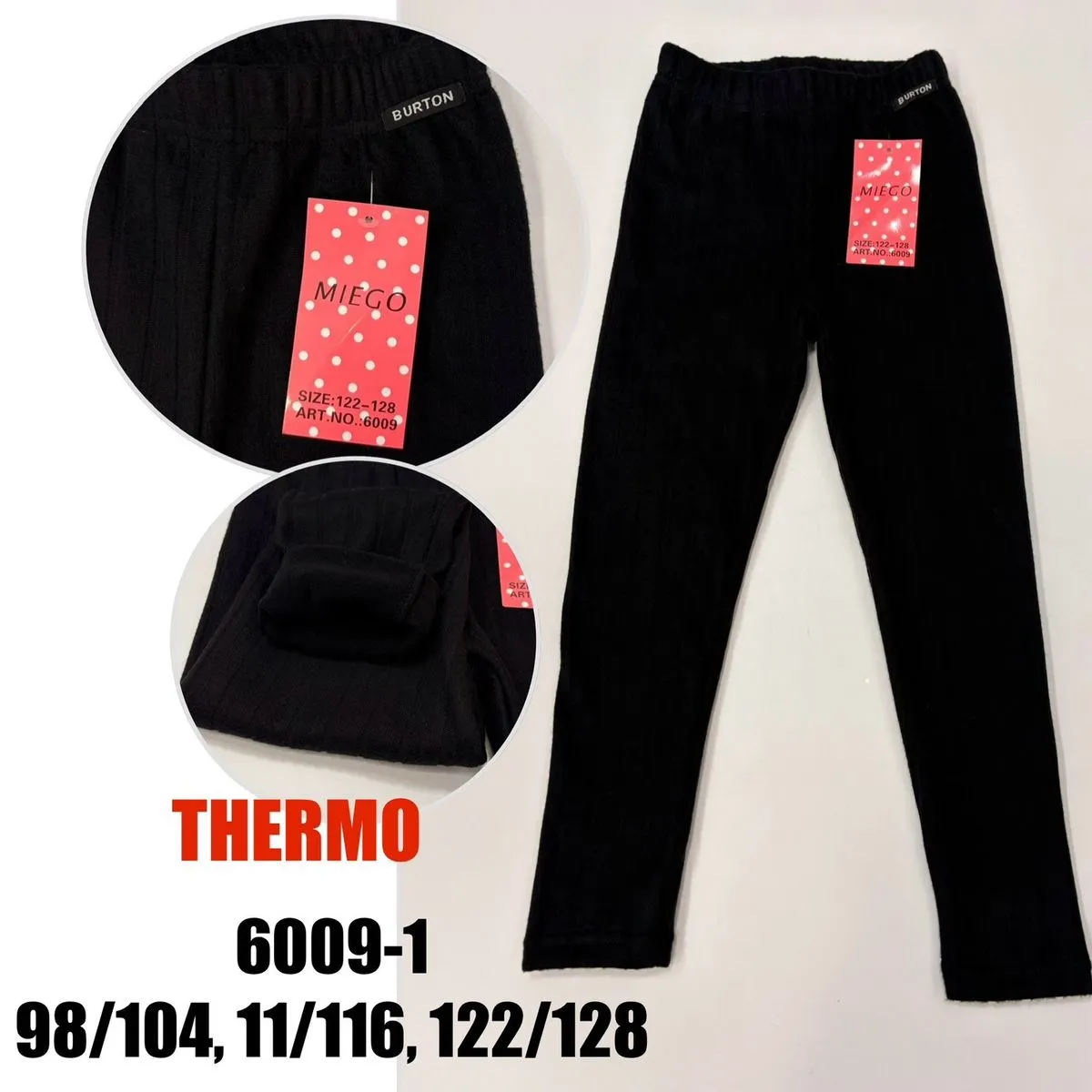 Leggingsy Thermo dla Dzieci Burton Miękkie 98/104-122/128