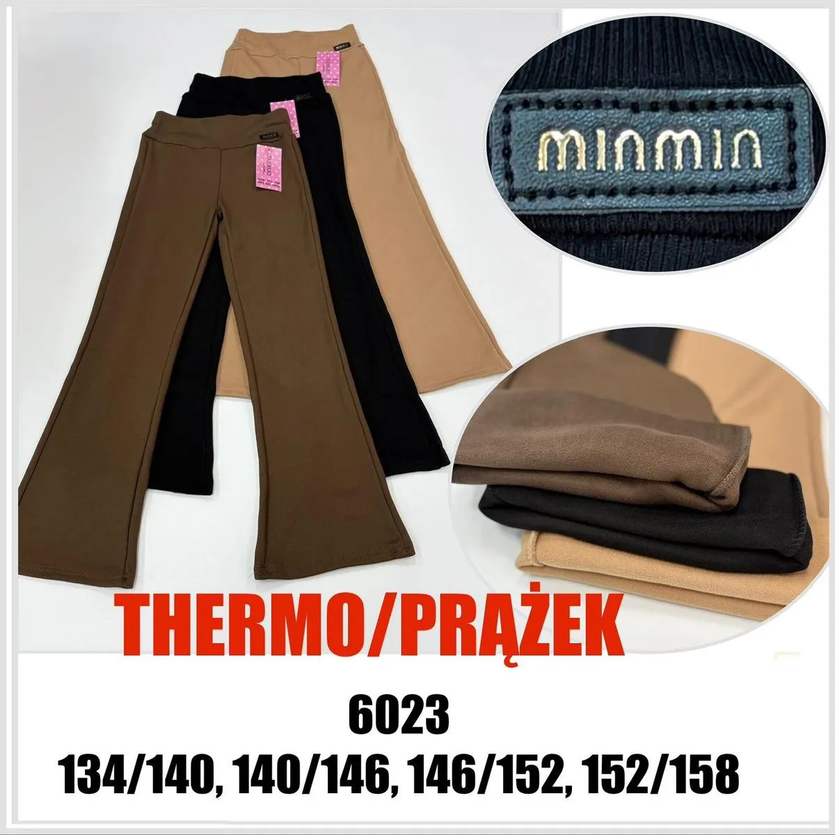 Leggingsy Thermo dla Dzieci Minniminin 6023