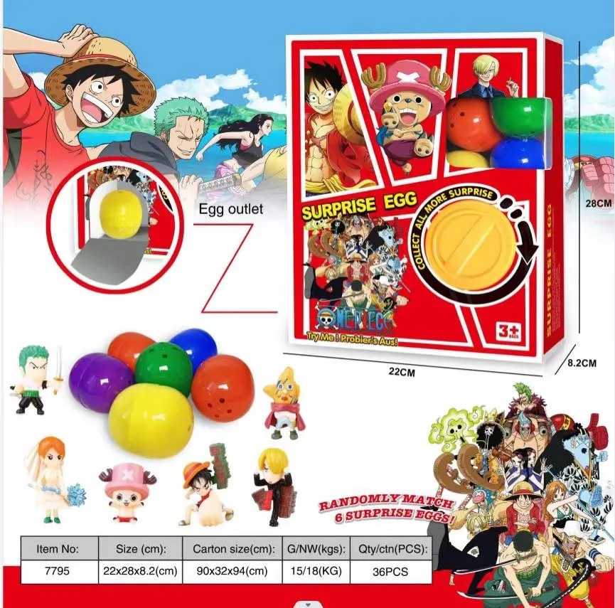 Zabawki Surprise Egg One Piece 6cm