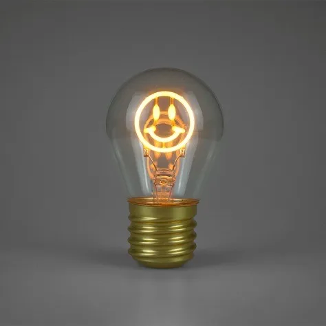 Lampka LED żarówka z emotikoną uśmiech
